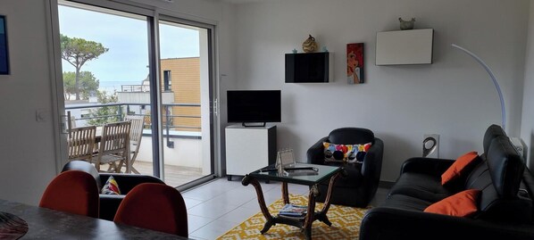 TV, stereo - Nice apartment, sea view, terrace Guidel Plages (Guidel)
