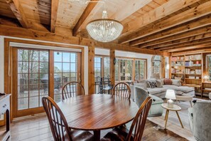 TV, fireplace, offices - Mountain Views! Bonus Room - Sugarhouse Hideaway (Barnard)