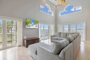 TV, offices - Waterfront 3 Bedroom Home on the Indian River (Sebastian)