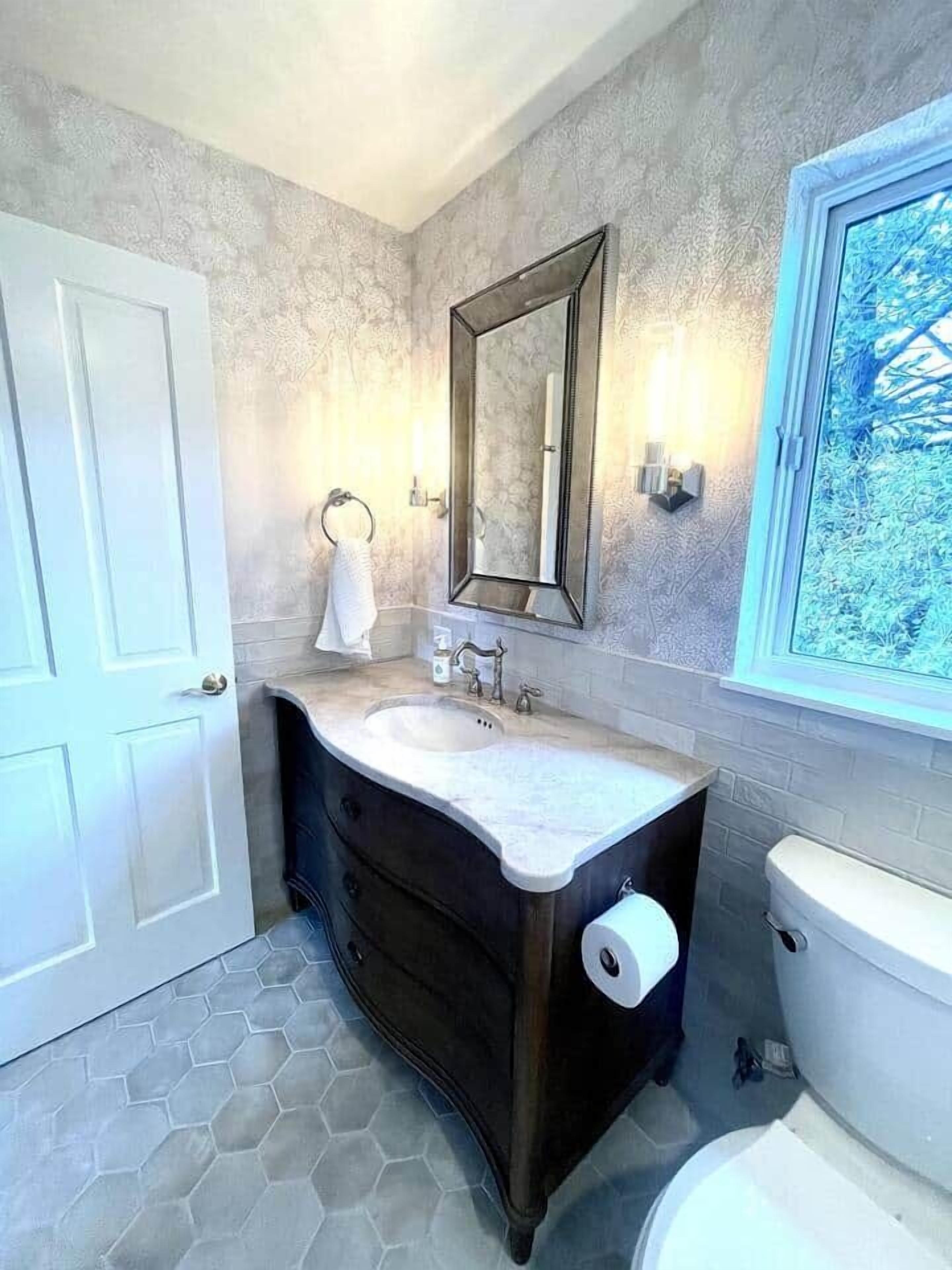 Shower, hair dryer