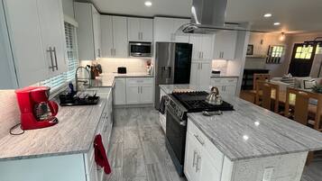 Microwave, oven, stovetop, dishwasher