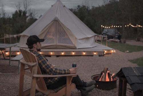 Deer Glamping Nordic Spa Access Near Grotto