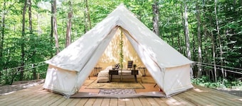 Palm Glamping Nordic Spa Access Near Grotto