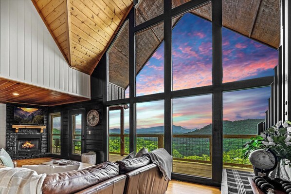 Smart TV, fireplace, video games