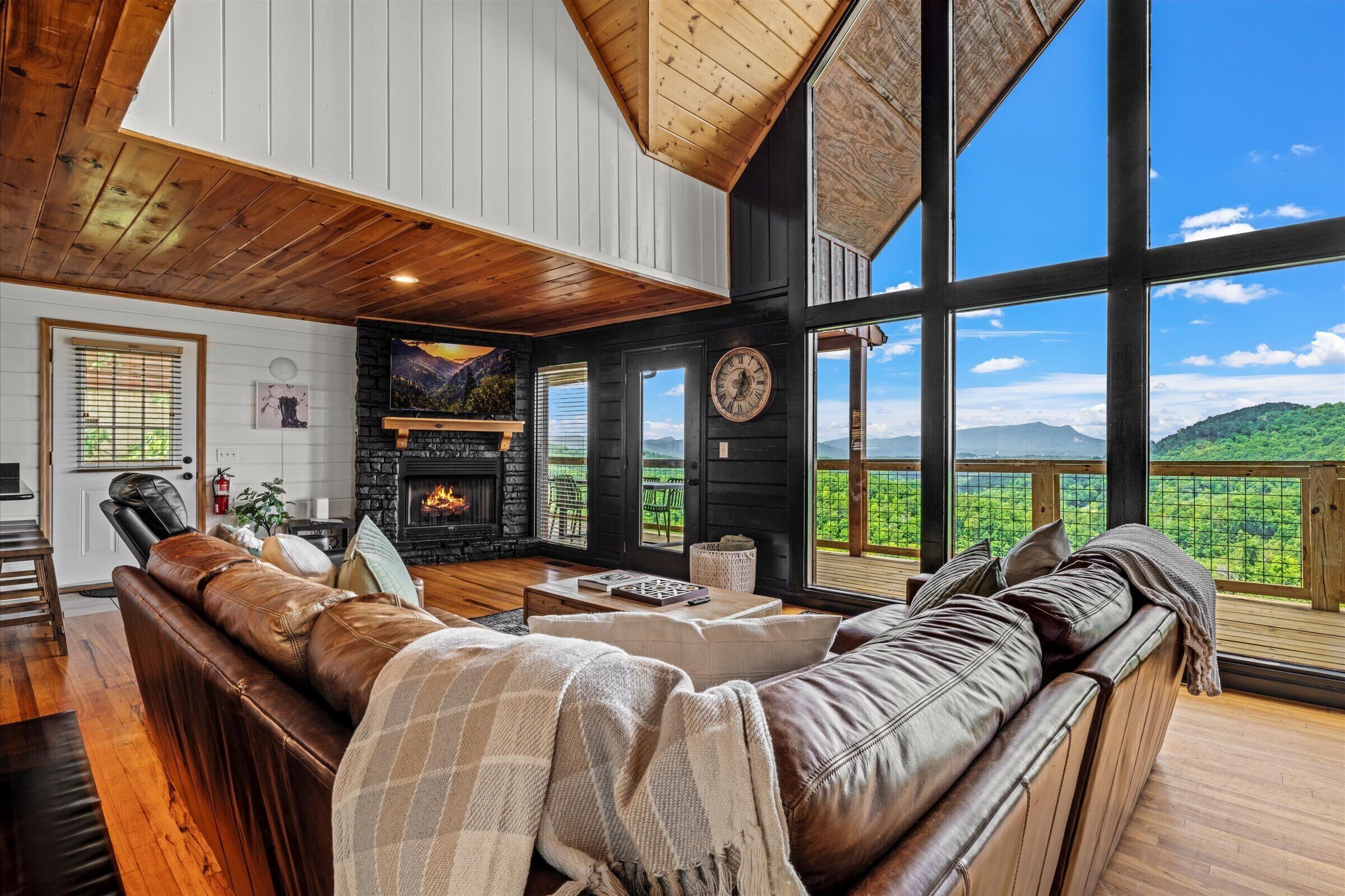 Smart TV, fireplace, video games