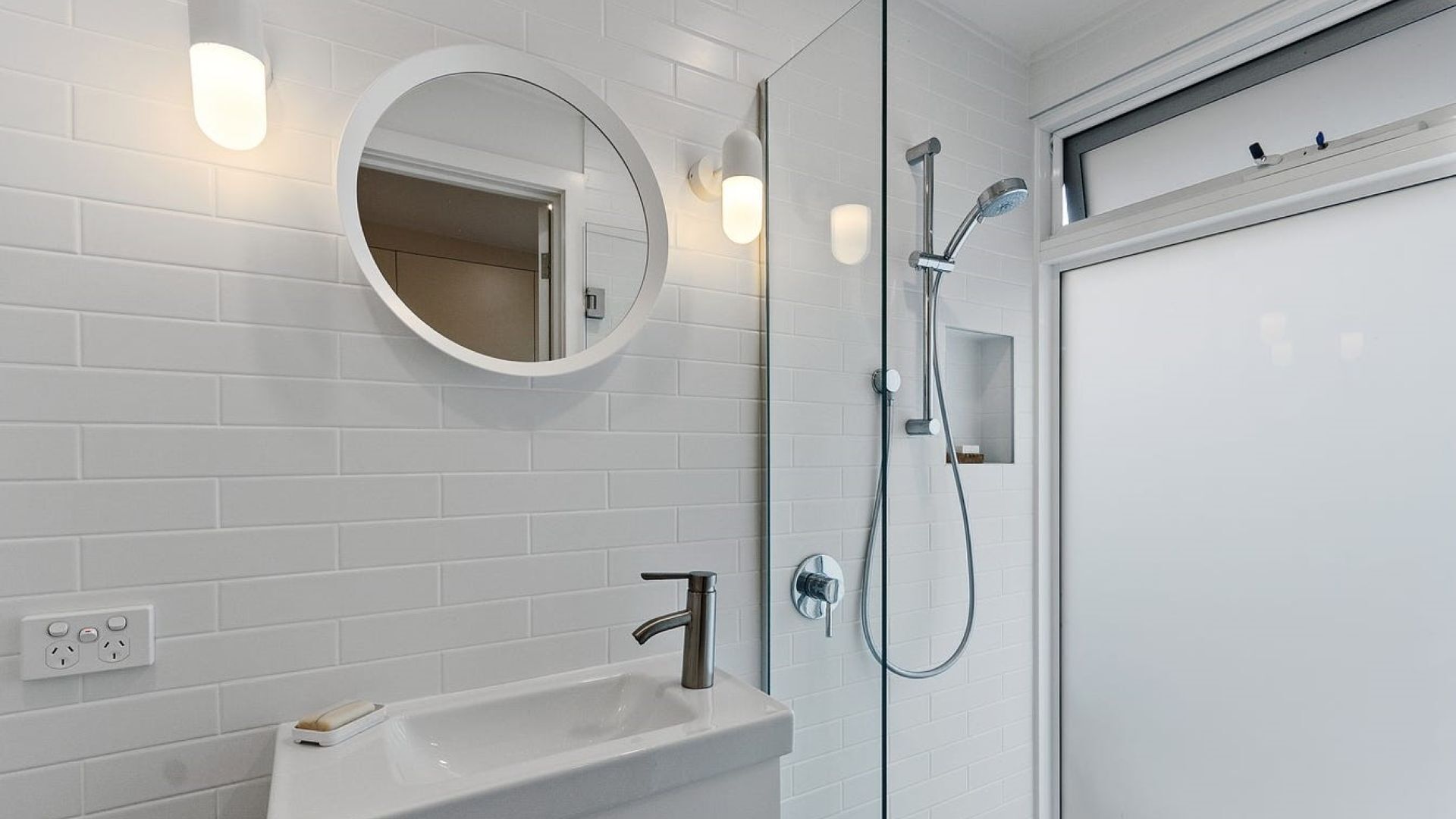 Shower, hair dryer