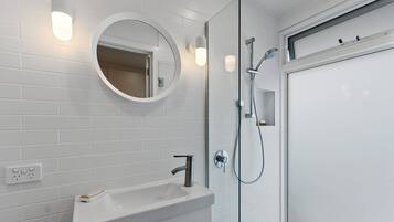 Shower, hair dryer