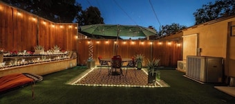 Private King Suite with Waterfall Patio • Peaceful Simi Valley Retreat
