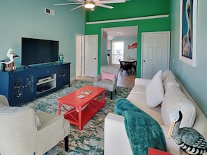 Condo (1 Bedroom) | Property amenity - Beach and Pool View by Ryson Vacation Rentals (Galveston)