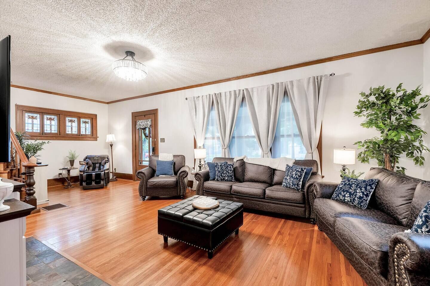 TV connectée, cheminée