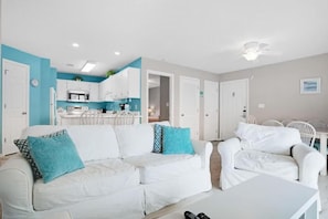 Lejlighed - flere senge (St. Martin Beachwalk Villas 122) | Opholdsområde
