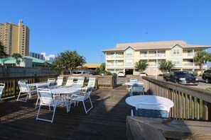 Condo, Multiple Beds (St. Martin Beachwalk Villas 214) | Outdoor dining