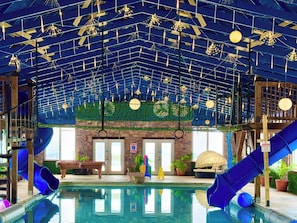 Indoor pool - Fish Tales Cabin – Spacious Retreat with Hot Tub (Bryant)