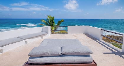 Award Winning and Modern Oceanfront Villa in Akumal, Mexico