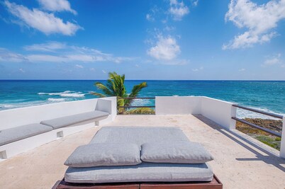 Award Winning and Modern Oceanfront Villa in Akumal, Mexico