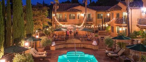 A heated pool