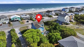 Exterior - Just updated - Private Beach Access - Ocean View - Fire pit and Media Room (Holly Ridge)