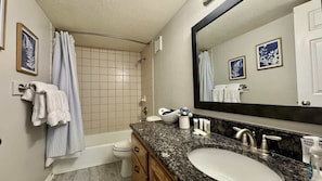 Hair dryer, towels