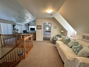 Fernseher, Kamin, DVD-Player