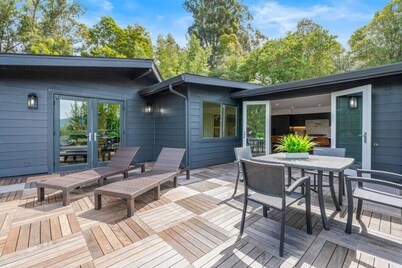 Luxury Home among the trees with views of Mt Tam