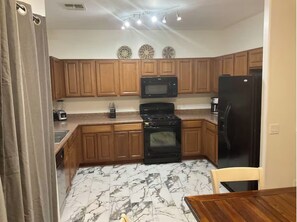 Microwave, oven, stovetop, dishwasher