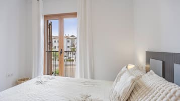 2 soveværelser, sengetøj