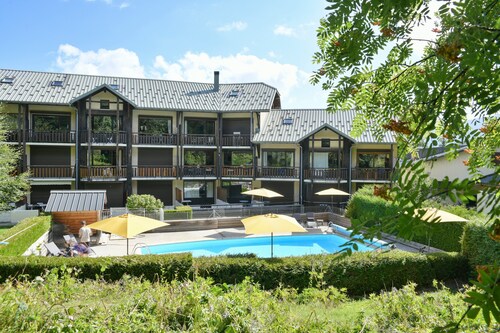 Appartement "L'ourson" avec vue sur la montagne, piscine partagée et Wi-Fi