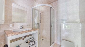 Shower, hair dryer