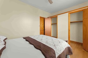 1 makuuhuone, vuodevaatteet