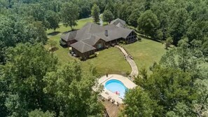 Exterior - 6000 sq ft home with Private Pool and Hot Tub, Sleeps 16 - 13 Acres (Upatoi)