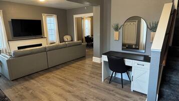 TV connectée, cheminée