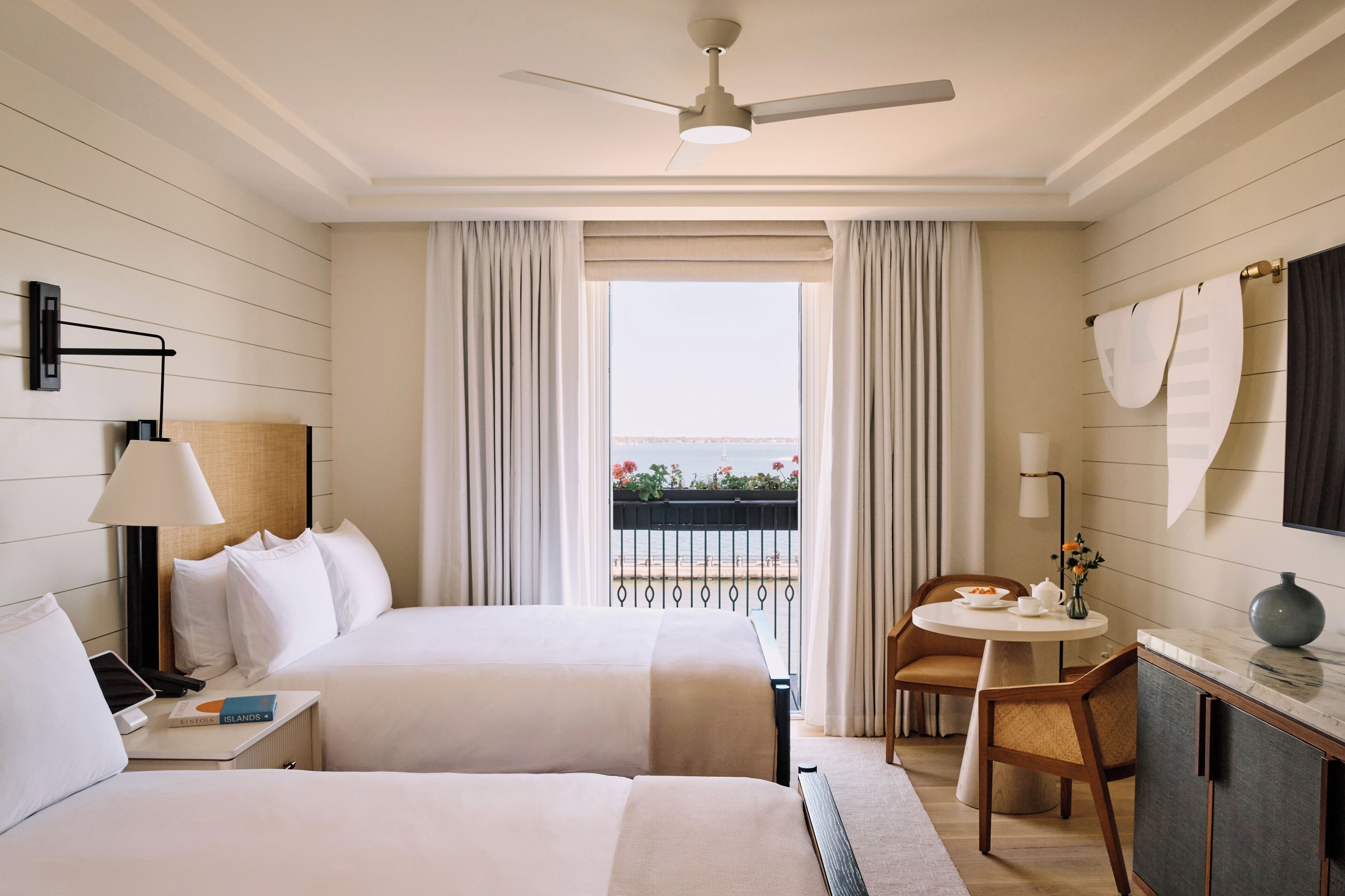 Room, 2 Double Beds, Balcony (Waterfront) | In-room safe, blackout curtains, iron/ironing board