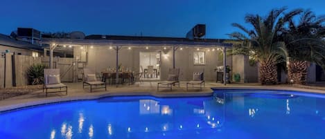 A heated pool