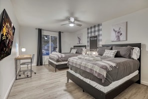 4 chambres, fer et planche à repasser, Wi-Fi gratuit, draps fournis