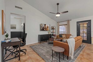 Smart-tv en een kantoor