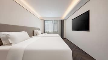 Business Twin Room | Blackout drapes, iron/ironing board, free WiFi