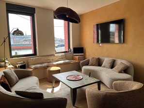 Smart TV, books, stereo, computer monitors