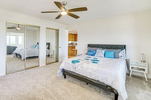 3 habitaciones, acceso a internet y ropa de cama