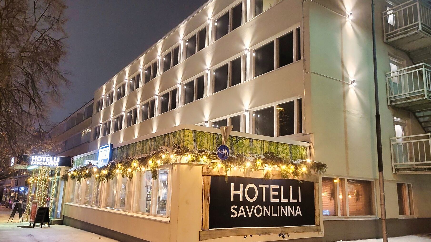 Façade de l’hébergement