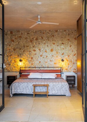 1 غرفة نوم ومكواة/لوح كي وواي فاي وملاءات أسرّة