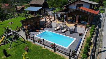 A heated pool