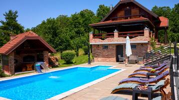 A heated pool