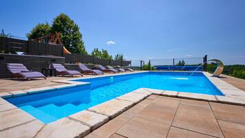 A heated pool