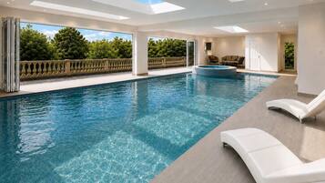 Indoor pool, a heated pool