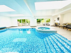 Indoor pool, a heated pool