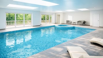 Indoor pool, a heated pool