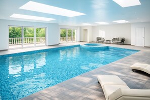Indoor pool, a heated pool
