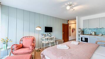 1 Schlafzimmer, Bügeleisen/Bügelbrett, kostenloses WLAN, Bettwäsche