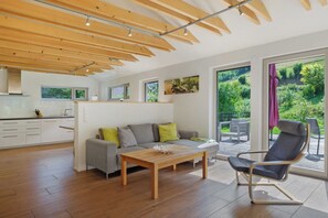 TV, DVD player, table tennis, stereo - Holiday Home 'Steinenbachhäusle' with Mountain View, Shared Terrace and Wi-Fi (Gutach (Schwarzwaldbahn))