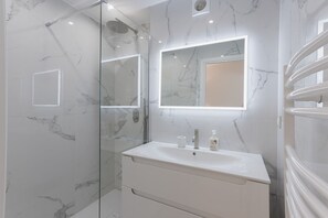 Shower, hair dryer